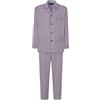 El Búho Nocturno Pigiama Uomo Lungo Cotone 100% - Popeline Set Classico Due Pezzi Giacca Maniche Lunghe Bottoni - Abbigliamento Notte Ospedale Leggero Autunno Estate Taglie Forti - Rosso 1541, 3XL