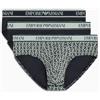 Emporio Armani Stretch Cotton Core Logoband 3-Pack Boxer, Boxer Uomo, Nero (Black-Black-Black), S