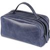 Londo Borsa da Viaggio in Vera Pelle 2 Scomparti - Elegante Borsone Sportivo - 29x16x13cm - Disponibile in 6 Colori