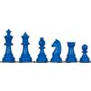 Sunrise Chess & Games Eleganti Scacchi all'alba, Sunrise Chess Staunton 6 Pezzi degli Scacchi in plastica in Rosso: l'eleganza incontra la vivacità per Un Gioco indimenticabile (Altezza de