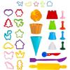 Genio Kids Formine per Dido Set di 32 Pezzi Accessori per Pasta Modellabile - Forme per Plastilina per Bambini 3 Anni+ Attrezzi per Plastelina Regalo Сreativo per Ragazzi e Ragazze