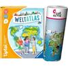 Ravensburger tiptoi Atlas / Libro Il mio grande Atlante mondiale + Bambini Cartina mondiale - Paesi, Animali, Continenti