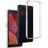 REY Pack 3X Cover in Gel TPU Trasparente per Samsung Galaxy XCOVER 5, Ultra Sottile 0,33 mm, Morbido Flessibile, Custodia Silicone