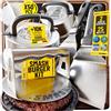 SMASHI BURGER SMASHI® Kit Smash Burger Professionale | Pressa Hamburger Acciaio Inox 304 + 2 Spatole + 2 Cupole + 50 Fogli Antiaderenti | Certificato CE | Schiacciatore Hamburger Originale