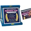 Generico Ritria Store - Targa Premio Pensionata d'Oro - Targhetta per Neo Pensionata - Gadget Divertente per Pensionamento Donna - Confezione Regalo in Scatola Blu - Idea Regalo Pre Pensionamento