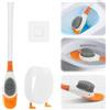 JRJRN Spazzola per WC a Forma di Anatra, Scopino per Montato a Parete a Forma di Anatra, Scopino Per WC Flessibile in Silicone Morbido, Spazzola da Toilette Creativa in Silicone per Casa Albergo Scuola