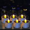 WIYETY 6 lumini solari: candele impermeabili, ricaricabili, luce bianca calda, per esterni, giardino, feste, balconi, matrimoni
