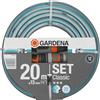 Gardena Tubo Gardena Classic 13 mm (1/2), 20 m: tubo da giardino universale in robusto tessuto incrociato, pressione di scoppio 22 bar, resistente ai raggi UV (18004-20)