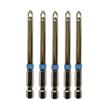 jjw-germany Punte di ricambio professionali Torx Pozidriv o Phillips in acciaio speciale resistente agli urti, nichelato (PH3 x 90)