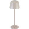 OSRAM Lampada da esterno ENDURA STYLE TABLE, 2,5 W, 200 lm, beige, lampada da tavolo, batteria ricaricabile, classe di protezione IP54, dimmerazione continua, funzione di memorizzazione della