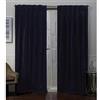 TOWN & COUNTRY LUXE Exclusive Home Curtains TOWN & COUNTRY LUXE Coppia di pannelli plissettati in velluto, blu navy, 27 x 96, 2 pezzi