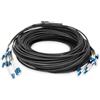 DIGITUS DK-2A33CU100BK-BBB - Cavo In Fibra Ottica OS2 - 100 m - da LC (UPC) a LC (UPC) - Cavo Di Breakout A 12 Fibre - 1/10 Gbit/s - Monomodale SM - Fibra: G.657.A1 9/125 µ - Nero (Black)