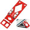 Cuidosful Arresto angolare per binario di guida, fresato CNC a 90° con guida dei bordi, compatibile con guida Makita, fermata in alluminio Festool per seghe circolari