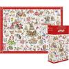 Wrendale Designs by Hannah Dale - Il Natale Country Set Jigsaw Puzzle - 1000 Pezzi