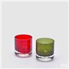 EDG Enzo De Gasperi Portacandela Flicker H 6,5 Cm 2 Pz Assortiti Colore Rosso e Verde