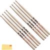 Vic Firth American Classic Series - Bacchette per batteria 5A - American Hickory - Punta in legno naturale - 4 paia