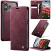 Cracedily Cover per iPhone 17 Pro Case, Libro Custodia Portafoglio Premium Pelle PU, Slot Scheda, RFID Shieldon, Chiusura Magnetico Aletta Antiurto Case Custodia per iPhone 17 Pro, Rosso