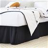 Linenspa 14 Inch Wrinkle and Fade Resistant-Machine Washable-Easy Use Pleated Microfiber Bed Skirt, Queen, Black