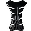 4R Quattroerre.it Paraserbatoio Tank Pad Adesivo 3D per Moto Trasparente Glitter, 19 x 13 cm