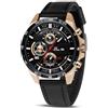 OFFCUP Orologio Uomo Orologio Analogico al Quarzo Orologi da Uomo Cronografo Orologi da Polso Casual Sportivo Moda Classico Elegante Con Cinturino in Pelle Con Data