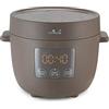 Yum Asia Tsuki mini cuociriso con ciotola in ceramica Shinsei (2,5 tazze, 0,45 litri) 5 funzioni di cottura del riso, 2 funzioni multicooker, display a LED nascosto, 220-240V (Pebble Grey)