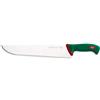 Sanelli Premana Professional Coltello Francese Seghettato, Acciaio Inossidabile, Verde/Rosso, 45.5 x 3 x 6 cm