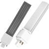 QLEE 9w G24q Lampadina LED verticale a 4 pin PL-C Retrofit equivalente CFL 18w 990 lm 314° libero sfarfallio ruotabile libero da incasso GX24q base lampadina luce bianca calda 3000k confezione da 2
