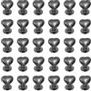 QUARKZMAN 30Pz Borchie a Forma Cuore Metallo 10mm Borchie Decorative a Forma Cuore con Vite Posteriore per Borse Pelle Cinture Abbigliamento Scarpe Borsa Forniture Artigianato, Nero