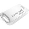Transcend JetFlash da 32 GB, chiavetta USB compatta 3.1 Gen 1 (per portachiavi), confezione Frustration Free, argento - TS32GJF710SPE