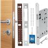 KOTARBAU KOTERBAU® Serratura da infilare 72/55 mm DIN destra con chiavi protette Serratura universale Serratura cancello Serratura interna Serratura interna