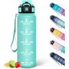 HoneyHolly Borraccia, 500ML A prova di perdite Borraccia Motivazionale, Riutilizzabile Borraccia Bambini, Semplice e Portatile, Bottiglia Acqua per Corsa, Bicicletta, Lavoro, Scuola, Borracce