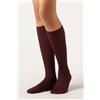 Calzedonia Gambaletti In Microfibra 60 Denari Bordeaux