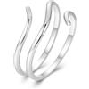 SOUTHPLUS Anelli Donna Argento 925, Anelli Multistrato/Cuore, Regolabile Donna, Elegante, Anello di Fidanzamento, Anello di Amicizia, Regalo per Ragazza Madre