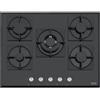 FRANKE Piano Cottura a Gas, FHNS 705 4G TC BK C, 5 Fuochi, 70 cm, Vetro Nero - 106.0490.102 - FUORI PRODUZIONE