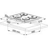 FRANKE Piano Cottura Elettrico, FHM 604 4E, 60 cm, 4 Piastre Elettriche, Acciaio Inox Satinato - 108.0027.712 - FUORI PRODUZIONE