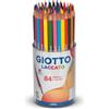 FILA Pastelli Colorati Giotto Laccati - Barattolo da 84 Colori