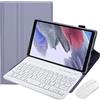 Generic Custodia con Tastiera per Samsung Galaxy Tab A7 Lite da 8,7 Pollici 2021 Modello (SM-T220/T225/T227), Copertura con Supporto Leggero con Tastiera Staccabile Magneticamente,Mouse Bluetooth,Viola