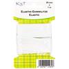 K3T Elastico in gomma 28 mm x 1 m, bianco