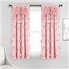 Lush Decor Riley - Tenda a pannello per finestra, con affascinanti dettagli a fiocco, realizzata a mano, elegante tenda singola per soggiorno, sala da pranzo o camera da letto, 137 x 160 cm (larghezza