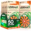 Udivita 50 Batterie per Apparecchi Acustici Misura 13 Udirmax Pile PR48 Arancioni Zinco-Aria Eco Pack - 5 Blister Ecologici da 10 Pile