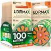 Udivita 100 Batterie per Apparecchi Acustici PR48 Misura 13 (Arancioni) Pile Udirmax Zinco-Aria 0% Mercurio 1,45V Eco Pack - 10 Blister Ecologici da 10 Pile