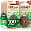 Udivita 100 Batterie per Apparecchi Acustici PR41 Misura 312 (Marroni) Pile Udirmax Zinco-Aria 0% Mercurio 1,45V Eco Pack - 10 Blister Ecologici da 10 Pile