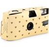Weddingstar Fotocamera usa e getta con flash - Macchina fotografica monouso, 35 mm, per bomboniere di nozze o feste, cuori dorati