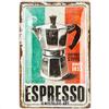 Nostalgic-Art Targa retrò, 20 x 30 cm, Espresso - Idee regalo per amanti del caffè, in metallo, design vintage