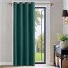 PONY DANCE Tenda Oscurante per Soggiorno Moderne Tende Termiche Isolanti Camera da Letto Blackout Curtain per Porta Interna 1 Pezzo L 140 x A 240 cm, Verde Scuro