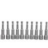 FTVOGUE Set di Chiavi a Bussola Esagonali Magnetiche, 10 Pezzi, Acciaio al Cromo Vanadio, 65mm Lunghezza, 10mm Diametro Interno, con Adattatore per Bussole