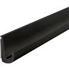 Inscrip Grondaia a forma di J, altezza 26 mm, autoadesiva, a forma di J Shape RV, striscia antigoccia in PVC, strisce di deviazione della pioggia per camion, camper, barca, furgone, porta (nero, 10 m)