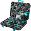 TLGREEN Cassetta Set di Attrezzi Manuali 198 Pezzi, Cacciaviti con Chiave a Cricchetto, Portatile per Casa e Riparazione Auto con 10pcs viti