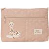 safta Sophie LA Girafe Cookie - Astuccio grande con doppia cerniera, astuccio per bambini, comodo e versatile, facile da pulire, 23 x 3 x 16 cm, colore: beige, beige, Estándar, Casual