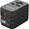Verbatim GaN - Adattatore da viaggio universale UTA‑05 65 W, con 2 porte USB‑A e 2 porte USB-C, caricatore rapido per laptop, cellulare, fotocamera e Co, spina da viaggio utilizzabile in tutto il